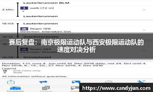 赛后复盘：南京极限运动队与西安极限运动队的速度对决分析